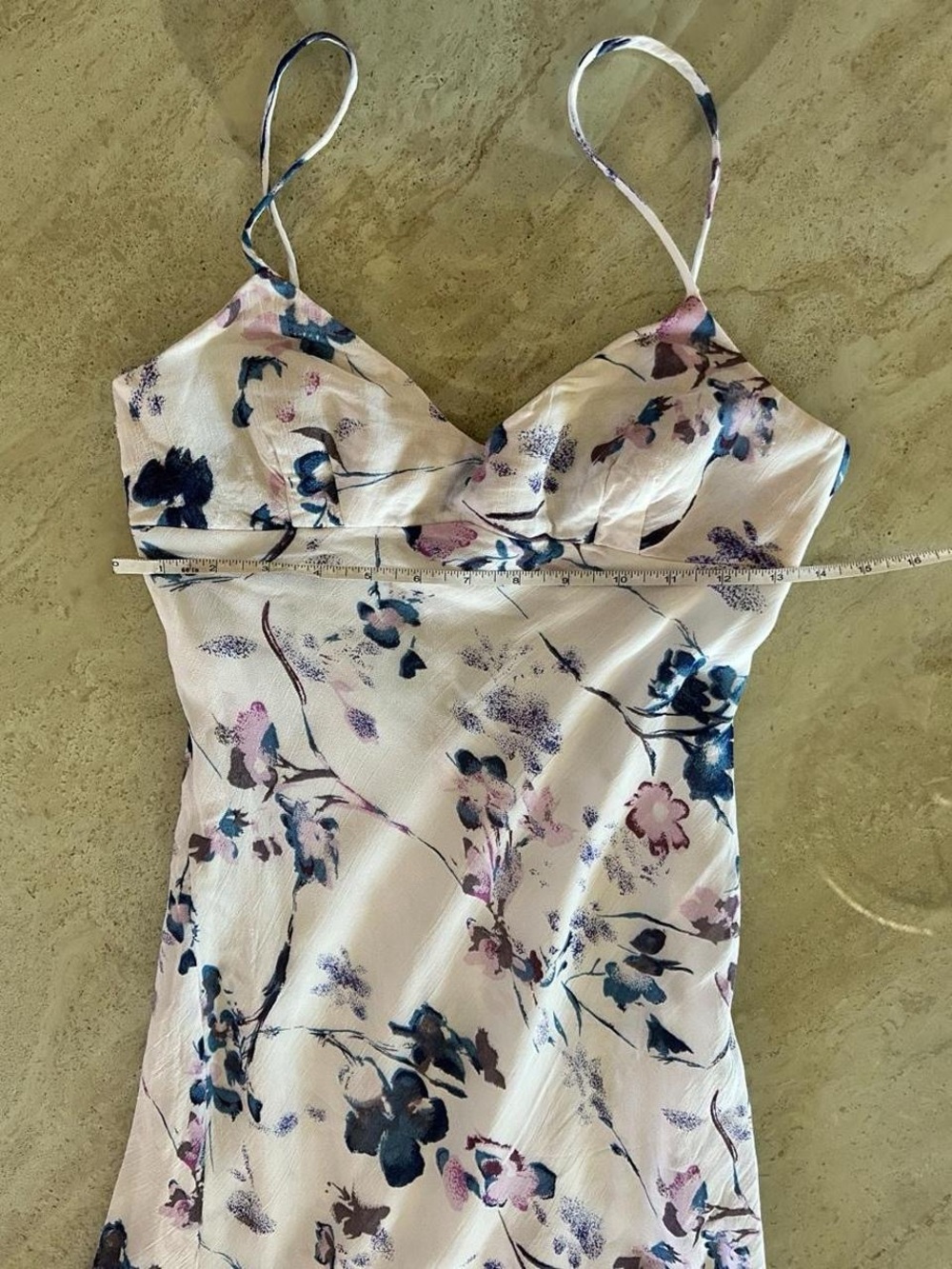 Rampage White Abstract Floral Midi Dress